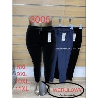 Spodnie welurowe damskie  3005  Roz  8XL-11XL  Mix kolor  