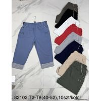 Spodnie damskie duzy rozmiar 82102- Rozmiar 40-52 1 kolor 