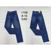 Spodnie jeans dziewczęce 1708 8-16 1kolor