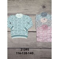Sweter dziewczęcy 21395  Roz  116-140  Mix kolor   