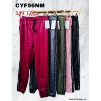 Spodnie welurowe damskie CYF56NM  Roz  S-M-L-XL  Mix kolor 