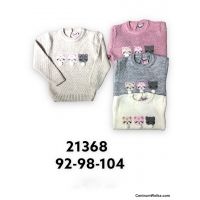 Swetry dziewczęcy 21368  Roz  92-104  Mix kolor  