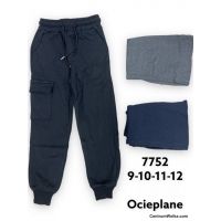 Spodnie chłopięce 7752-3  Roz  9-12  Mix kolor   