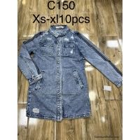 Kurtki jeans damskie C150  Roz  XS-XL  1 kolor  
