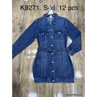 Sukienki jeans damskie K9271  Roz  S-XL  1 kolor   