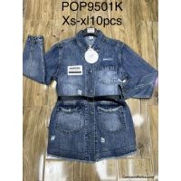 Sukienki jeans damskie POP9501K  Roz  XS-XL  1 kolor   