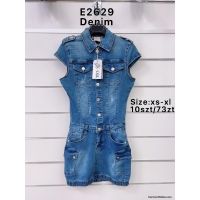 Sukienki jeans damskie E2629 XS-XL 1kolor