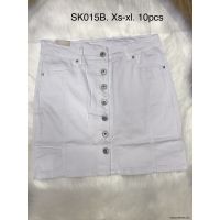 Spódnice jeans damskie SK015B XS-XL 1kolor 