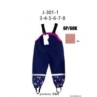 Spodnie dziewczeca J301-1 3-8 1 kolor 
