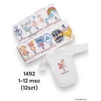Body niemowlęce    1492-1    Roz 1-12M    Mix Kolor   