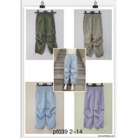 Spodnie dziewczęce  PF039  Roz   2-14     1 kolor  