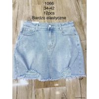 Spódnice jeans damskie 1066 34-42 1kolor