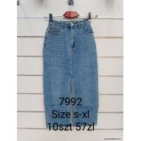Spódnice jeans damskie 7992 S-Xl 1kolor 