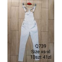 Ogrodniczki jeans damskie Q739 XS-XL 1kolor 