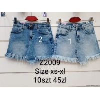 Spódnice jeans damskie Z2009 XS-Xl 1kolor 