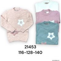 Swetry dziewczęce 21456 116-140 1kolor