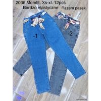 Spodnie jeans damskie 2036 XS-XL 1kolor